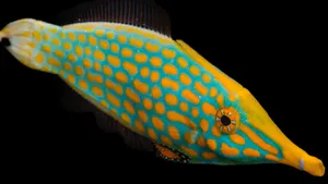 Vibrant Filefish Aquatic Life Wallpaper