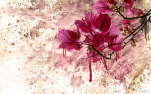 Vibrant Floral Art In Full Bloom Wallpaper