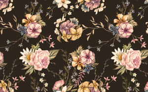 Vibrant Floral Print Wallpaper Wallpaper