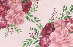 Vibrant Floral Print Wallpaper Wallpaper