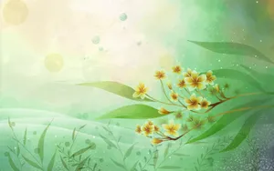 Vibrant Flower Art With A Colorful Artistic Twist Wallpaper