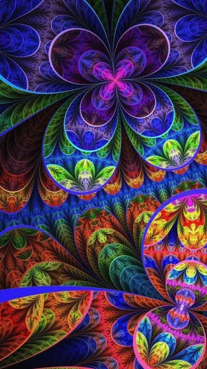 Vibrant_ Fractal_ Flower_ Artwork.jpg Wallpaper