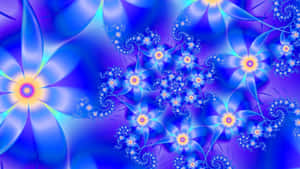 Vibrant_ Fractal_ Flowers_ Background Wallpaper