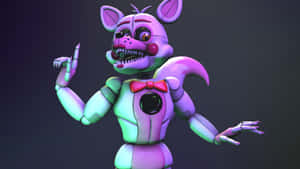 Vibrant Funtime Foxy Animated Wallpaper Wallpaper