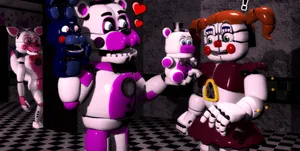 Vibrant Funtime Foxy At Center Stage Wallpaper