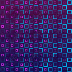 Vibrant Gradient Square Pattern Wallpaper