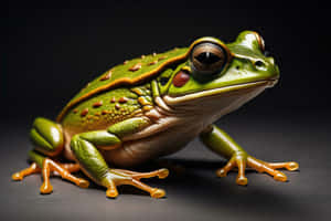 Vibrant Green Tree Frog Wallpaper