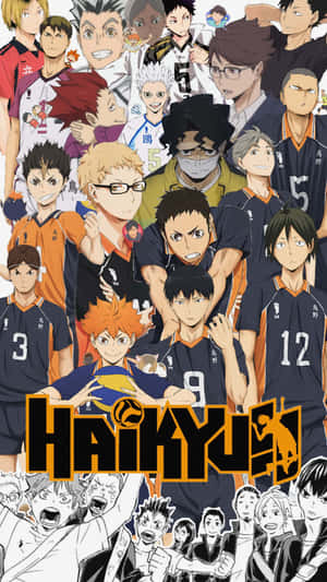 Vibrant Haikyuu Team Fan Art Wallpaper