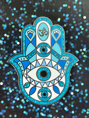 Vibrant Hamsa Hand Artwork Wallpaper