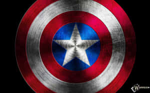 Vibrant Hd Image Of Captain America's Shield Wallpaper