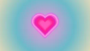 Vibrant Heart Aura Wallpaper