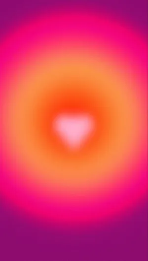 Vibrant Heart Aura Background Wallpaper