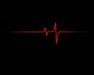 Vibrant Heart Rate Monitor Display Wallpaper