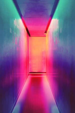 Vibrant Hued Corridor Wallpaper