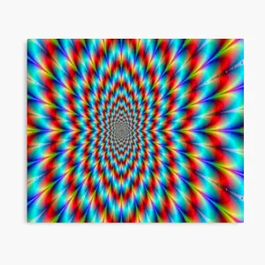 Vibrant Hypnotic Spiral Illusion Wallpaper
