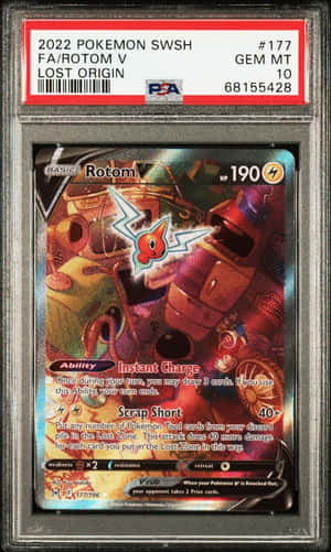 Vibrant Illustration Of Rotom, The Electric Ghost Pokémon Wallpaper