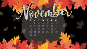 Vibrant Image Of November 2020 Calendar Wallpaper