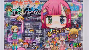 Vibrant Japanese Pop Art Design Wallpaper