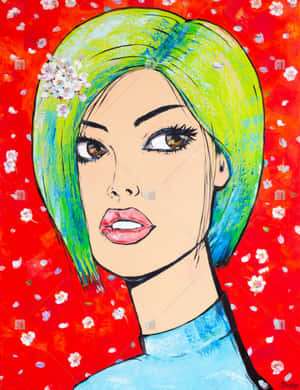 Vibrant Japanese Pop Art Explosion Wallpaper
