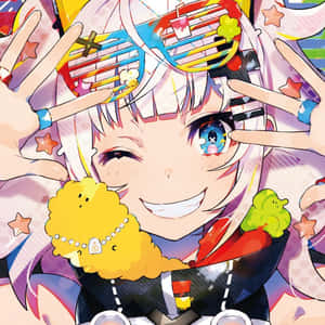 Vibrant Japanese Pop Art Explosion Wallpaper