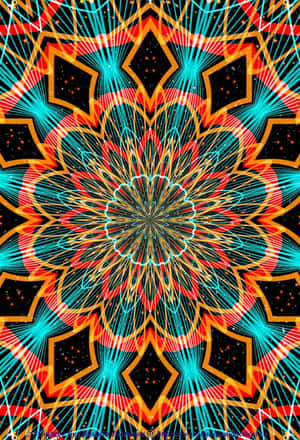 Vibrant_ Kaleidoscope_ Pattern Wallpaper