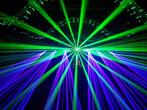 Vibrant Laser Light Show Wallpaper