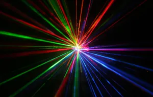 Vibrant Laser Light Show Wallpaper