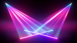 Vibrant Laser Light Show Wallpaper