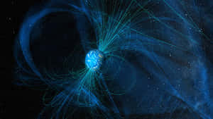 Vibrant Magnetic Field Visualization Wallpaper