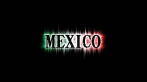 Vibrant Mexico Text Art Wallpaper