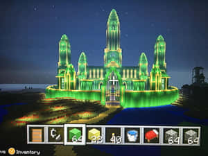 Vibrant Minecraft Emeralds On Display Wallpaper