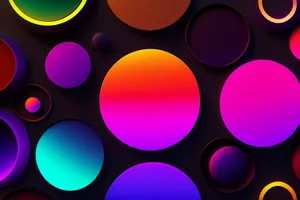 Vibrant Minimalist Abstract Shapes Wallpaper