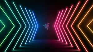 Vibrant Neon Arrows Wallpaper Wallpaper