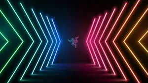 Vibrant Neon Arrows Wallpaper Wallpaper