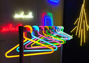 Vibrant Neon Art Extravaganza Wallpaper