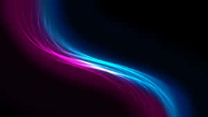 Vibrant Neon Curves Abstract Wallpaper