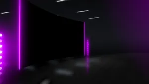 Vibrant Neon Jungle In The City Wallpaper