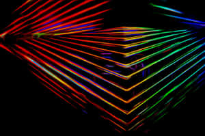 Vibrant Neon Light Art Wallpaper