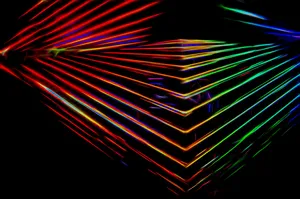 Vibrant Neon Light Art Wallpaper
