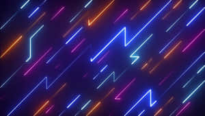 Vibrant Neon Light Streaks Wallpaper