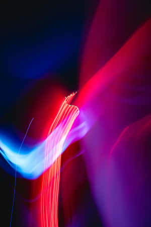 Vibrant Neon Light Streaks Wallpaper