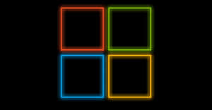 Vibrant Neon Logo Wallpaper