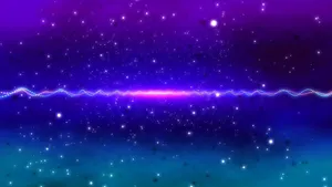 Vibrant Neon Purple Reflected On Motif Wallpaper