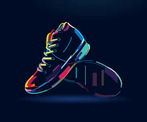 Vibrant Neon Shoes Wallpaper