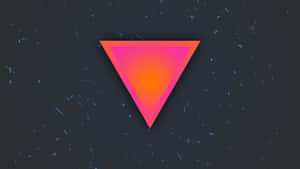 Vibrant Neon Triangle Abstract Wallpaper