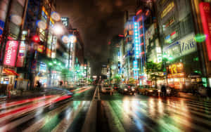 Vibrant_ Night_in_ Tokyo_ City Wallpaper