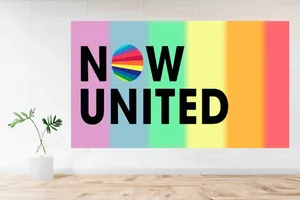 Vibrant Now United Logo Wallpaper