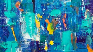 Vibrant Oil Painting Landscape Wallpaper