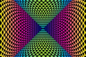 Vibrant Optical Tunnel Illusion.jpg Wallpaper