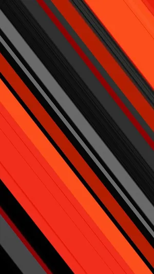 Vibrant Orange Black Abstract Stripes Wallpaper